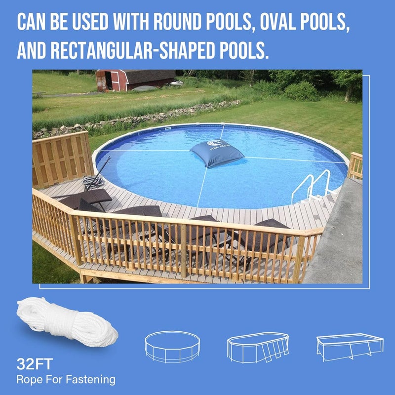 BEWAVE Pool Pillow, Winterizing Air Pillow for Above Ground Winter Swimming Pool Covers, 4 x 4 Ft - Image 3